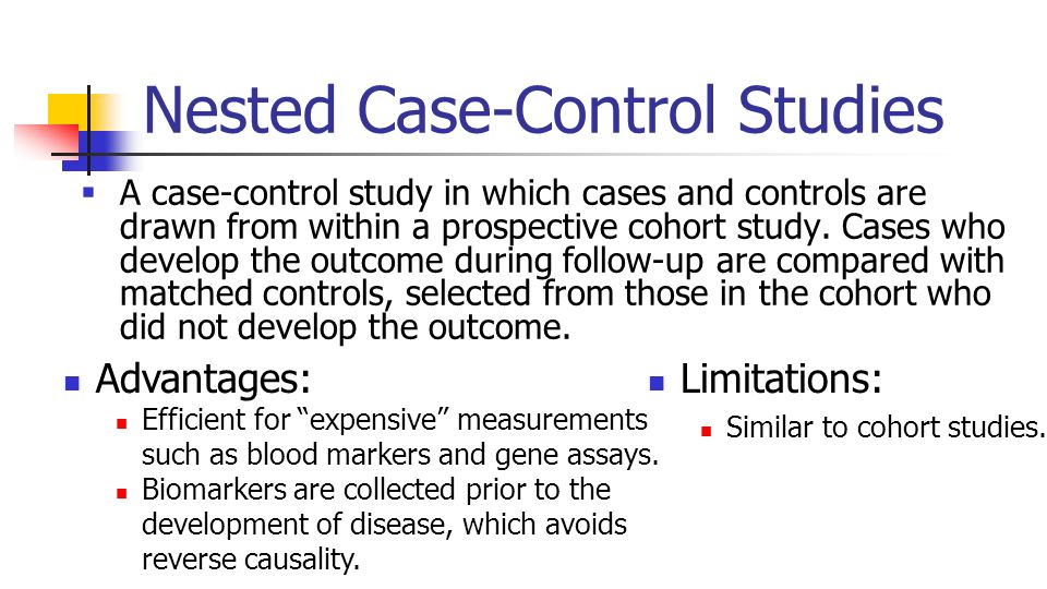 Nested case–control study